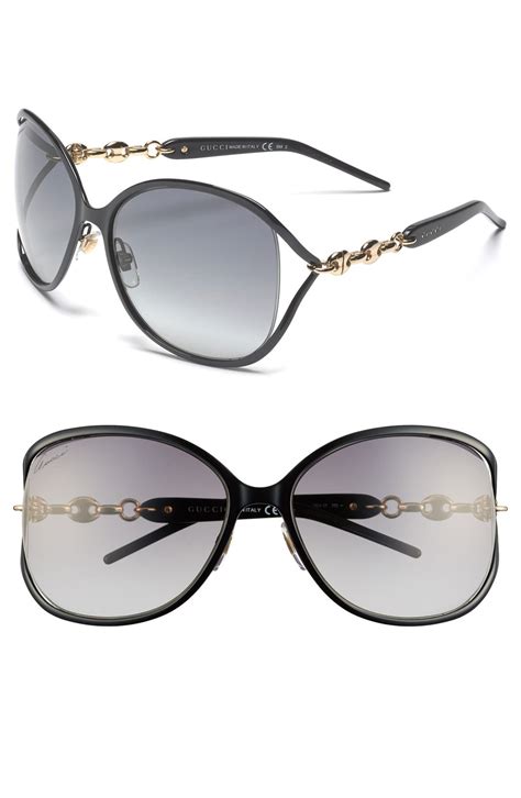 gucci diamond glitter sunglasses|Gucci 60mm butterfly sunglasses.